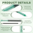thumbnail image 3 of Uxcell 24Pcs Colored Gel Ink Pens, 0.5mm Extra Fine Point Smooth Writing Quick Drying Liquid Ink Rollerball Pens, Green, 3 of 6