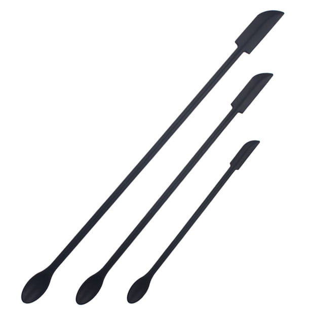 Innovador juego de espátulas multifunción, mini espátula de silicona para uso en belleza y cocina, utensilio resistente al calor sin BPA con mango largo para botellas y frascos profundos, diseño