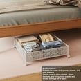 thumbnail image 4 of Under Bed Storage with Wheels, Under Bed Storage Containers, Metal Foldable Under Bed Drawer, Underbed Storage for Clothes, Shoes, Blankets, 4 of 7