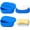 Klein Blue, variant on Travel Soap Case, Silicone Leakproof Soap Container with Lid, Portable Bar Soap Holder with Drainage Layer for Traveling, Soap Dish for Bathroom, Shower, Gym, School, Camping, Vacation (1 Pcs, Cyan)