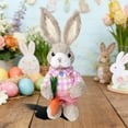 thumbnail image 2 of Wozhuo Miniature Handmade Grass Rabbit 23cm Handcrafted Natural Decor, 2 of 5