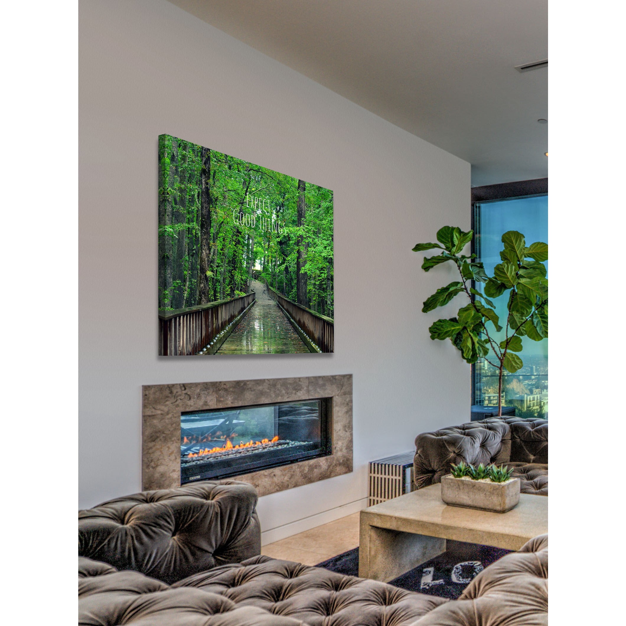 Marmont Hill 'Expect Good Things' by Robin Delean Painting Print on Wrapped Canvas