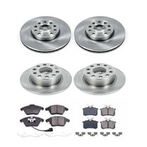 Ultimate Brakes Front and Rear Ceramic Brake Pad and Rotor Kit with Hardware WM81332