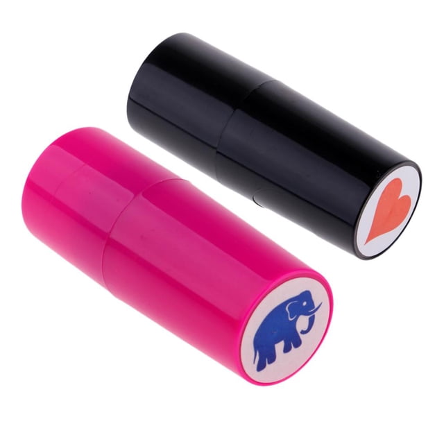 Paquete de 2 sellos de pelota para golf Stamper Ayudas de entrenamiento Accesorios para clubes para golfista Cola Sello de sello de bola de golf