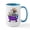 White/Blue Inside, variant on CafePress - Schnauzer Bath Mugs - 15 oz Ceramic Large White Novelty Mug