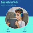 thumbnail image 3 of FZC-2 Pack Kids Headphones with Sharing Splitter, Over Ear, 3.5mm Jack Kids Headphones Wired for School,Tangle-Free Foldable Headphones for Tablet/Laptop/Computer, 3 of 4