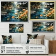 thumbnail image 4 of Designart "The Urban Symphony Of Tranquil Lakes And Rivers III" Landscape Lake River Floater Framed Canvas Prints, 4 of 5