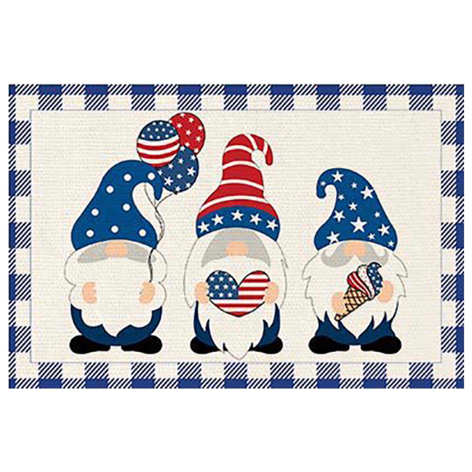 Realhomelove Independence Day Placemat, 4th of July Patriotic Table