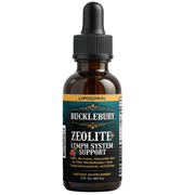 Bucklebury Zeolite Detox and Lymph Support Liquid Supplement with Cleavers and Red Clover - 2Fl Oz