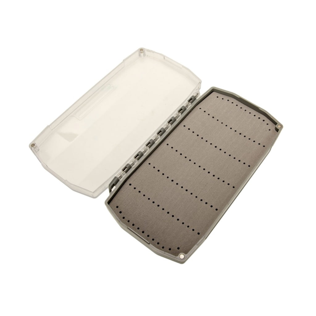 Aellinatey Single Side Fly Box Sponge Pad Insert Flying Storage Fishing Tackle Case Clear Lid Fly Box Container