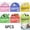 U2-80 Sheets-6PCS, variant on Sparkle Pearlescent Transparent Sticky Notes Glitter Soft Paper Post It Notes Pull Out Dispenser 105 Sheets For Daily To Do List School Office Bulk Supplies,green