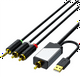 thumbnail image 3 of Cable de Conversión de Audio Digital A Analógico, Cable de Audio Coaxial SPDIF Digital A L/R Analógico y Estéreo de 3,5 mm, 1,5 Metros, 3 of 5
