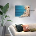 thumbnail image 2 of Gukieu Shells and Starfish Print Horizontal Canvas Decorative Painting 12x16 Inch Shrinkage Resistant Frame Hanging Home Wall Art Decor, 2 of 6