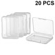 thumbnail image 4 of 20 estuches de plástico con tapa de cierre para guardar joyas, duraderos, para anillos, cuentas y accesorios (transparentes)., 4 of 5