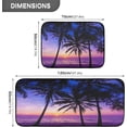 thumbnail image 3 of GZHJMY Sunset Sea Anti Fatigue Mats for Kitchen Floor,Set of 2 Non Skid Washable Waterproof Anti Kitchen Floor Mats for Kitchen Office Laundry Room Bathroom (19"x27"+19"x47"), 3 of 7
