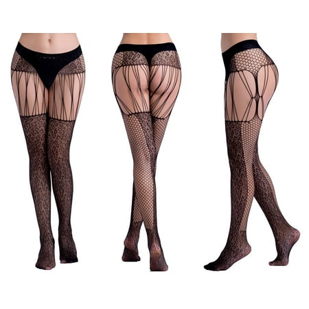 Sexy underwear hollow Garter jacquard pants bottoming pantyhose large mesh fishnet socks Europe and the United States-Deluxe Packaging-6082