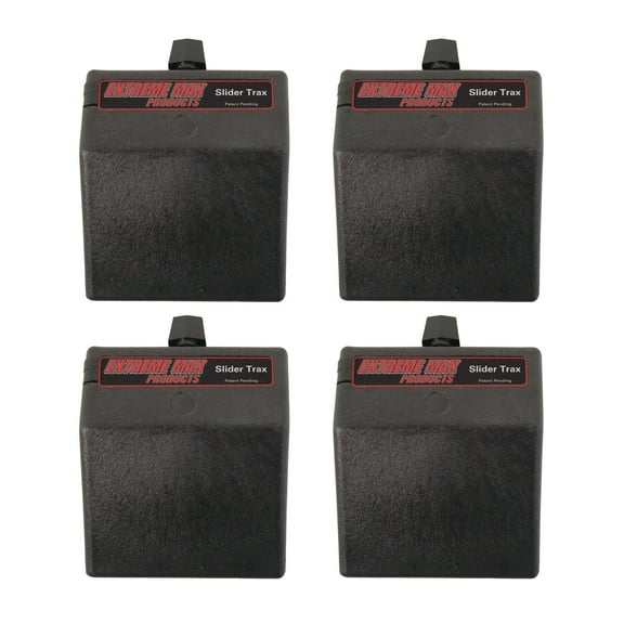 Extreme Max 3004.3100 Slider Trax Multi-Fit Slider Base - 45°, Pack of 4