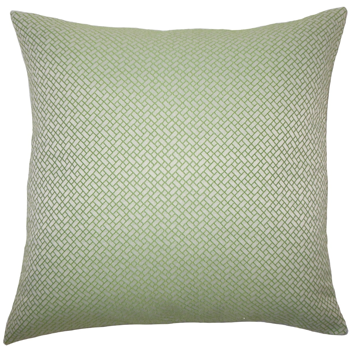 The Pillow Collection Pertessa Geometric Euro Sham Green