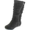 thumbnail image 2 of LINK Selena-23K Girl's Mid-Calf Solid Color Flat Heel Slouch Boots, 2 of 4