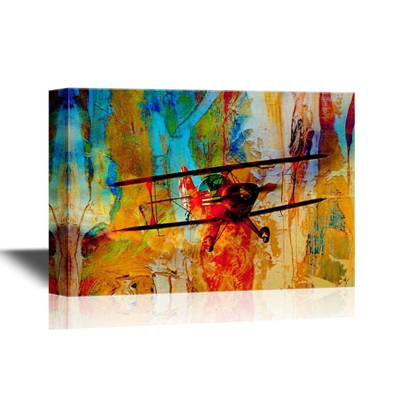 wall26 - Canvas Wall Art - Abstract Flight Concept - Gallery Wrap Modern Home Art | Ready to Hang - 16x24 inches