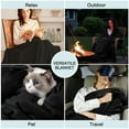 thumbnail image 4 of Twin Size Blanket for Bed, 60x80inch Super Cozy Soft Bed Blanket for Sleep Snap, Lightweight Reversible Blankets and Cozy Throws for Bedroom Office Travel Camping, Black, 4 of 7