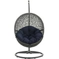 thumbnail image 3 of Modway Hide Outdoor Patio Swing Chair With Stand in Gray Navy, 3 of 8