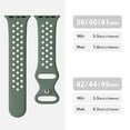 thumbnail image 4 of 3 Packs Compatible with Apple Watch Band 38mm 40mm 41mm 42mm 44mm 45mm for Women Men, Breathable Sport Soft Silicone Straps Replacement Wristbands for iWatch SE Series 7/6/5/4/3/2/1, 4 of 5