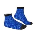 thumbnail image 6 of Salouo Blue Circles Mosaic Pattern Unisex Middle Tube Socks,Middle-Finger Knee High Socks Over The Calf Tube Stocking Crew Stockings for Women and Men Tube Socks, 6 of 8