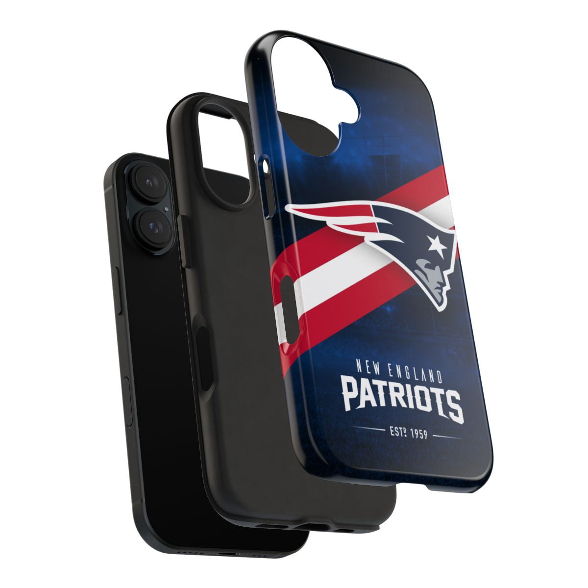 iPhone Tough Case - Patriots American Football New England Logo Helmet - iPhone 16