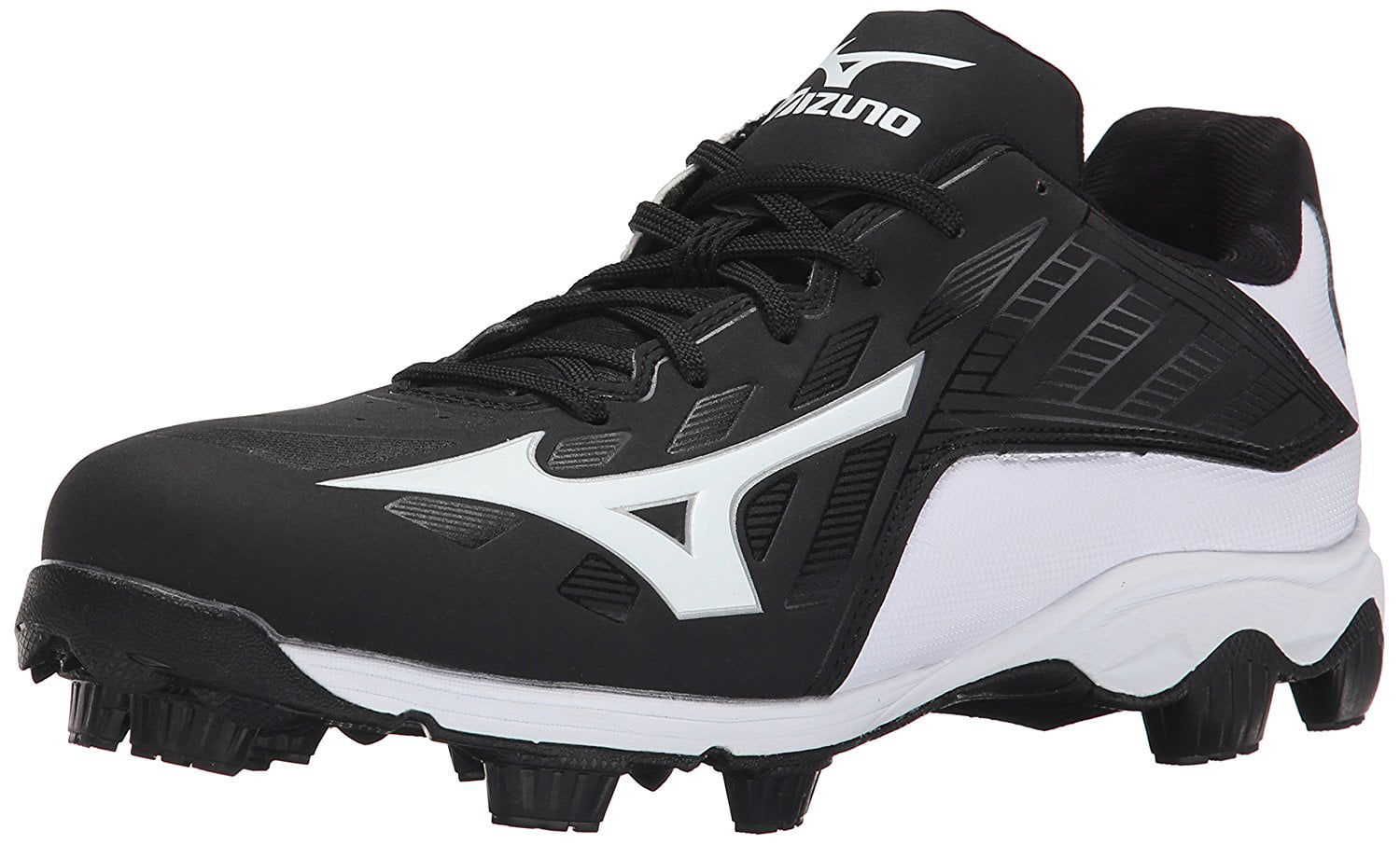 Mizuno Youth 9-Spike Advanced Franchise 8 Low Molded Cleats Black/White 