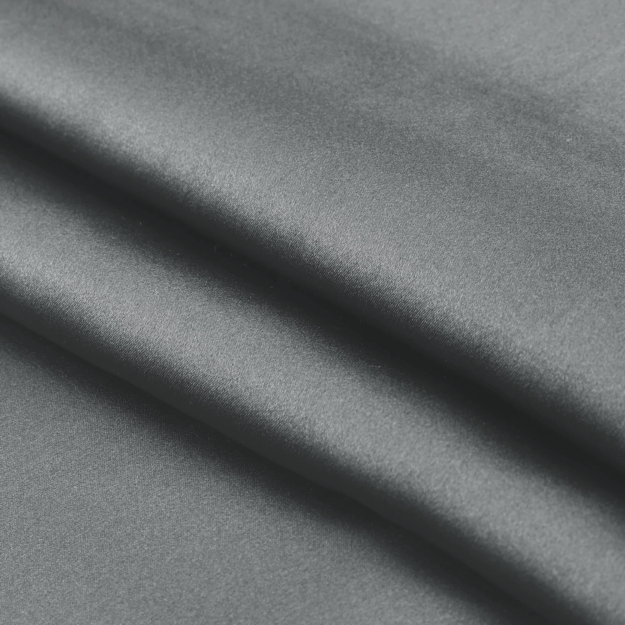 Unique Bargains Envelope Closure Soft and Durable Silk Pillowcase Gray Queen