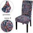 thumbnail image 3 of Chair Covers Set of 4, Complex Pattern Boho Flower Patchwork Background Printed Chair Cover Kitchen Chair Cover for Kitchen Home or Party, 3 of 4