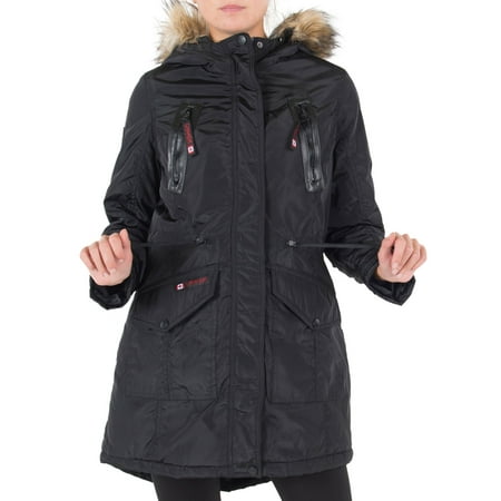 Canada Weather Gear Women's Plus Insulated Parka (Best Down Parka Canada)