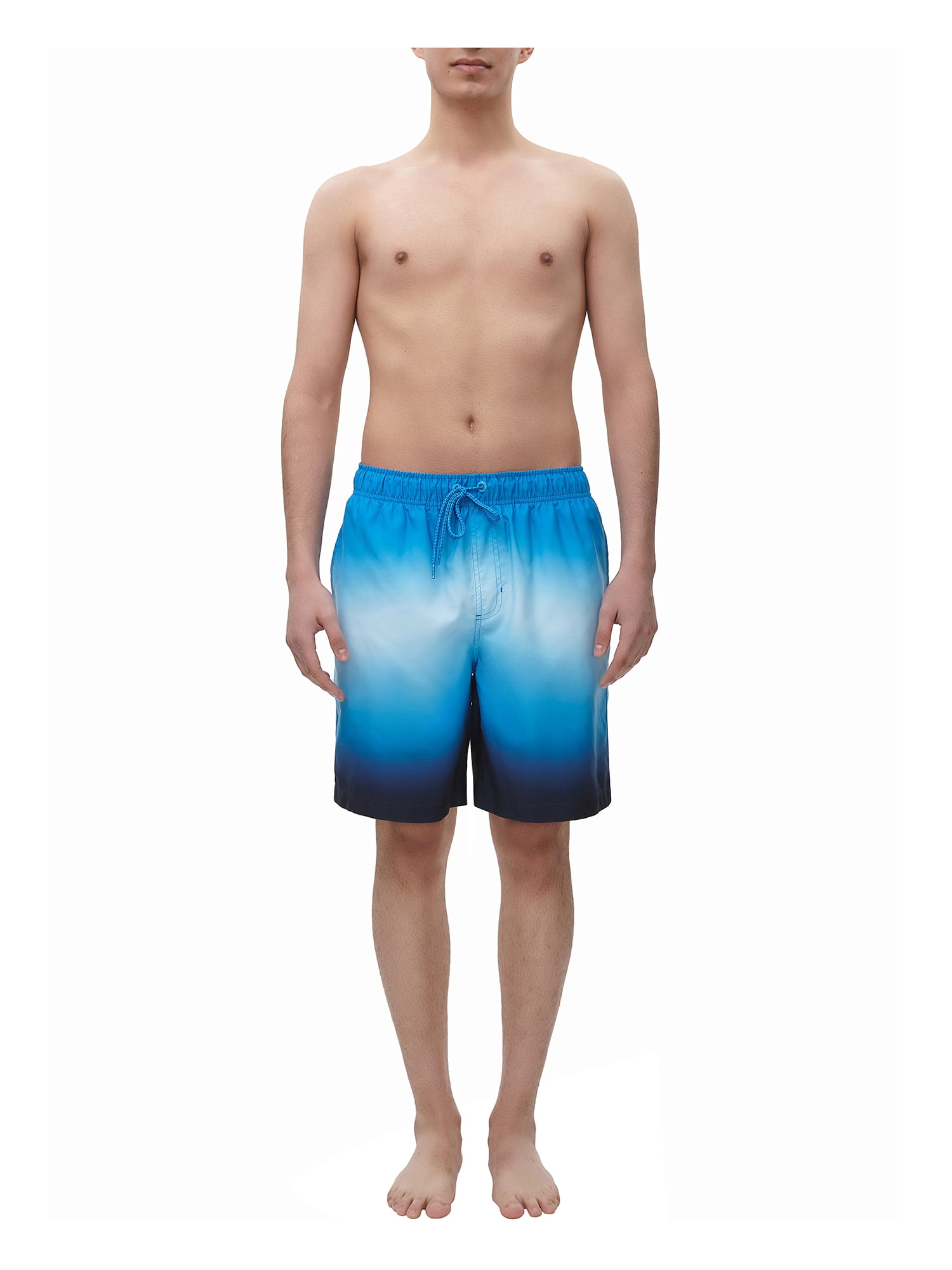 Rokka&Rolla Men's 8" Mesh Lined Swim Trunks, up to Size 2XL