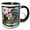 Black/White, variant on 3drose, Mothers Are Gifts Spring Cherry Blossom Floral- Flowers, 15oz Mug