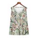 thumbnail image 5 of ICHUANYI Clearance Women Fashion Sexy Sleeveless Flower Pirnt Vest U-neck Printed Tops Tee Vest Blouse Tops(White, XL) ICHUANYI WER2023080807923, 5 of 7