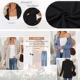 thumbnail image 3 of SUNBS Long Sleeve Cardigan Sweaters for Women Lightweight Open Front Tops Casual Loose Blouses with Pockets, 3 of 8