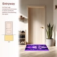 thumbnail image 3 of ODIKA 5'x7' Machine Washable Non-Slip Area Rug, Segmented Cosmic Navigation with Vibrant Lavandula and Skull Motifs High Traffic Rug, Purple, 194582, 3 of 5