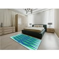 thumbnail image 4 of Ahgly Company Indoor Square Patterned Blue Dress Blue Area Rugs, 6' Square, 4 of 6