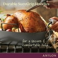 thumbnail image 3 of Anolon Advanced Hard Anodized Nonstick Roaster with Rack, Dark Gray, 3 of 11