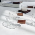 thumbnail image 3 of Simple Wooden Handle Glass Cream Pitcher Household Sauce Pot Gravy Boat, 3 of 6