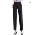 thumbnail image 3 of Minnieouse Pantalones de mujer Casual verano señora pantalones traje vestir ropa femenina ocio Color sólido elástico cómodo transpirable Prendas para la parte inferior del cuerpo L Minnieouse AP012346-02, 3 of 6