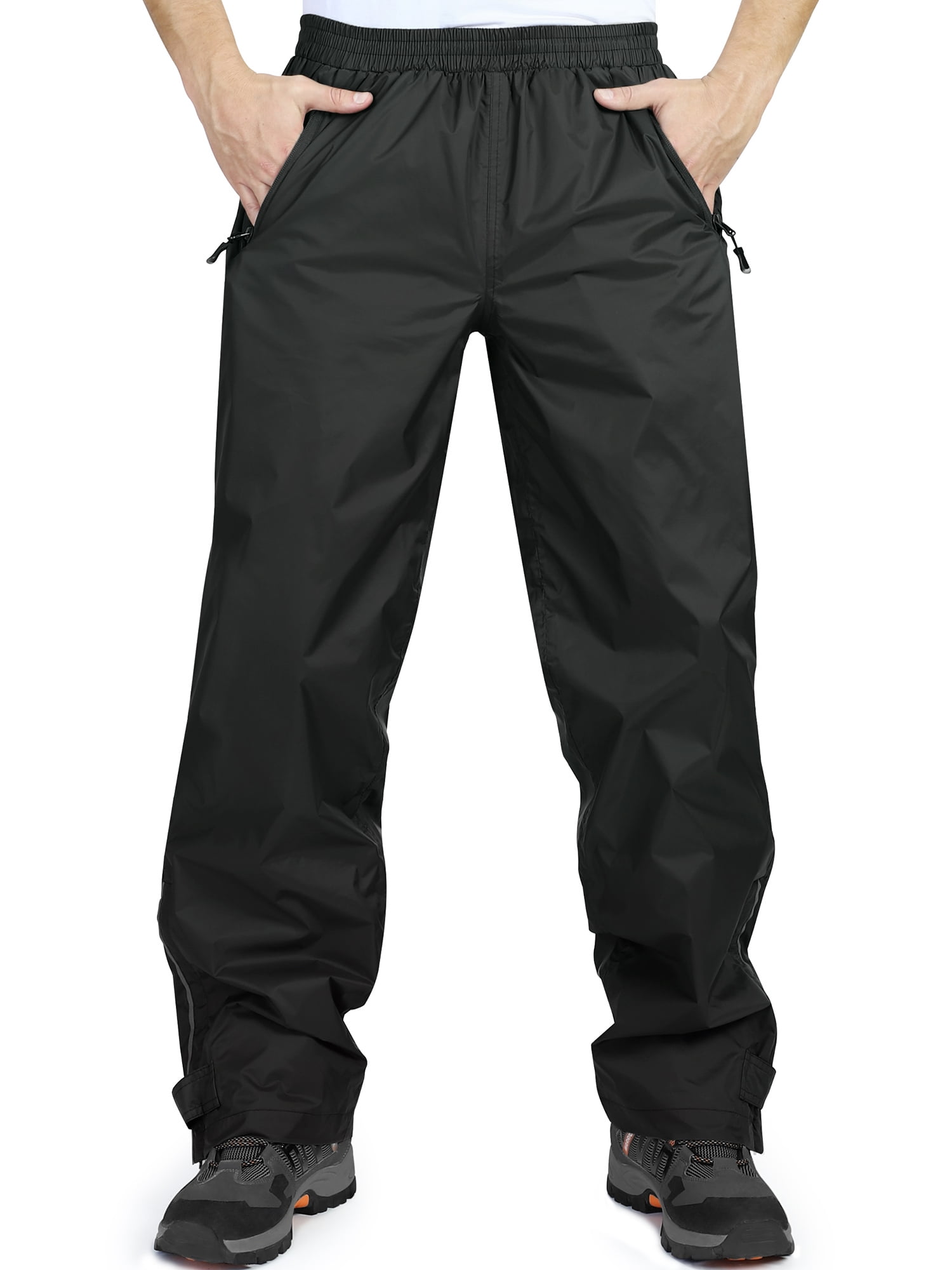 Wrangler Men's ATG Synthetic Relaxed Regular Fit Side Zip 5-Pocket Pants -  Brown, 32X30 