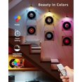 thumbnail image 2 of 2600 mAh battery image wall light, USB rechargeable wireless photo light with remote control, dimmable LED spotlight with magnet and battery, battery-, 2 of 5