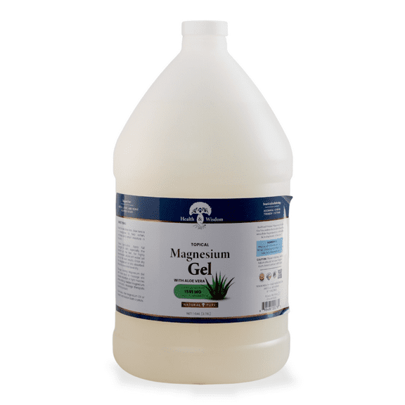 Health and Wisdom - Magnesium Gel Plus Aloe Vera - 128 fl. oz. (1 gal)