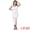 White, variant on Women's 2 Pieces Crochet Set Crop Top Slit Skirt Outfit L White