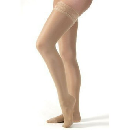 40 Thigh High Bronze - Jobst Ultrasheer Thigh Highs 15 - 20 Mmhgsilicon Dot Band Sun Bronze Small