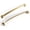 Light Brushed Brass, variant on Goo-Ki 12 Pack Champagne Bronze Cabinet Handles of 5''(128mm) Hole Center, Zinc Alloy Cabinet Pulls for Drawer,Dresser,Cupboard Wardrobe, (662)