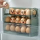 thumbnail image 5 of Refrigerador Rejilla para Huevos Puerta Abatible para Frigorífico Rejilla para Almacenamiento Huevos Bandeja Contenedor Ahorro Espacio Caja Almacenamiento Huevos Rejilla, 5 of 5