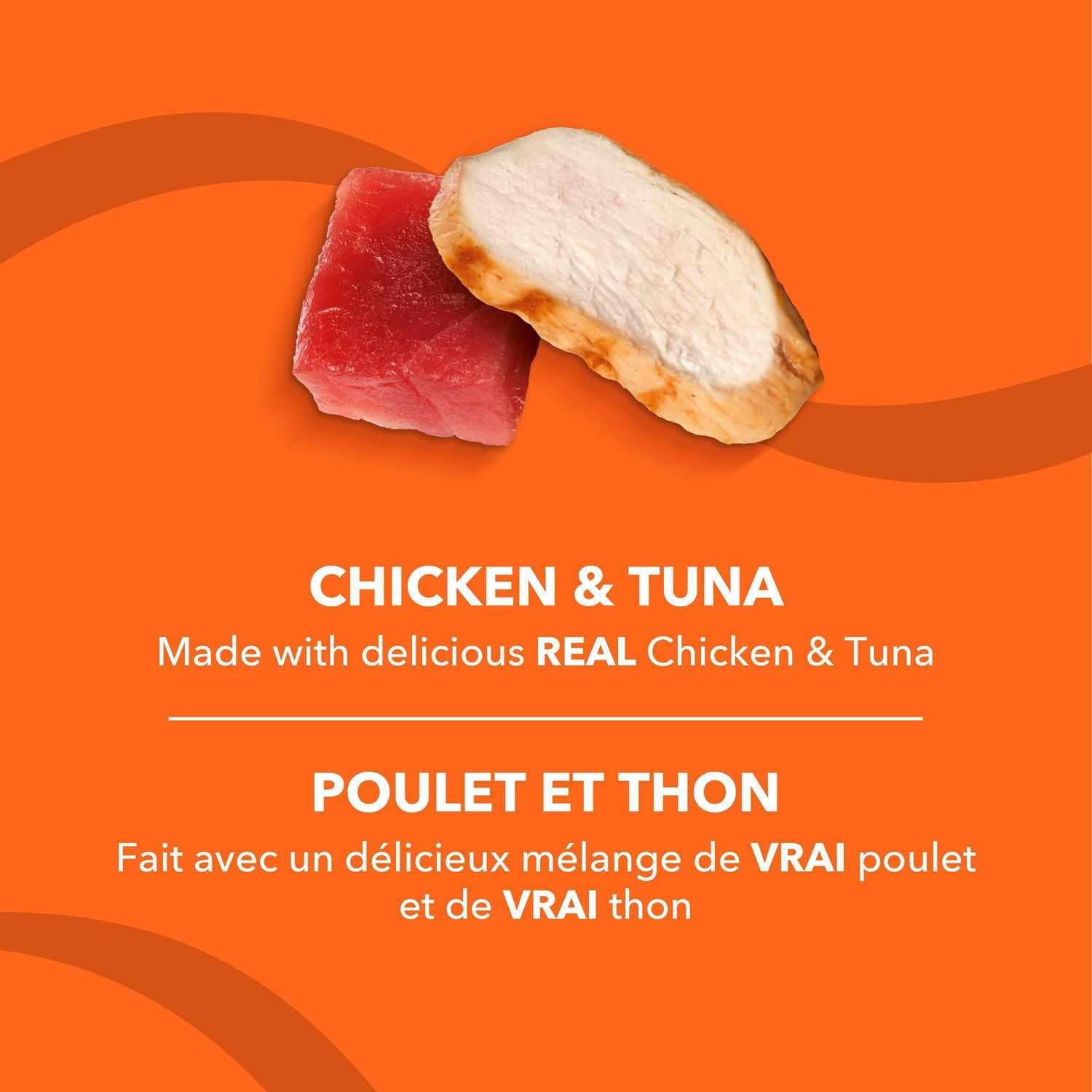 Meow Mix Nourriture pour Chats Pâté en Sauce avec du Vrai Poulet et du Vrai Thon 78g